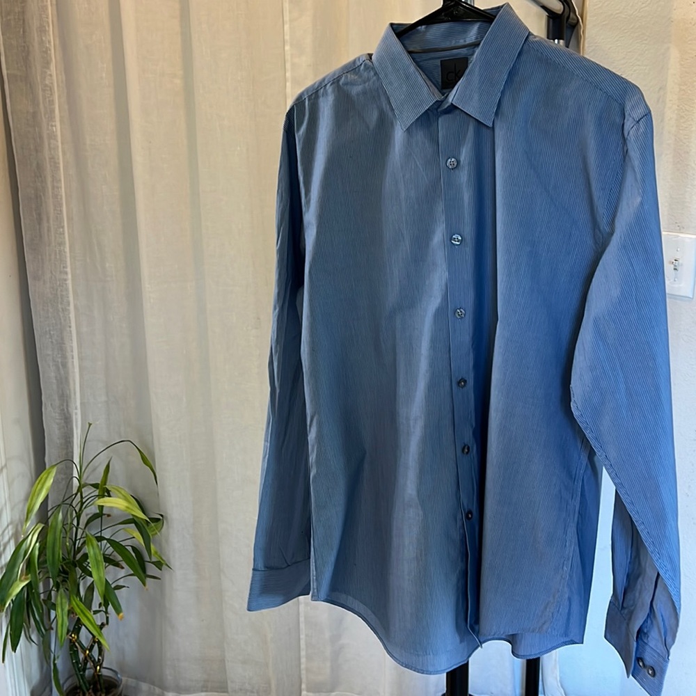 Calvin Klein blue shirt